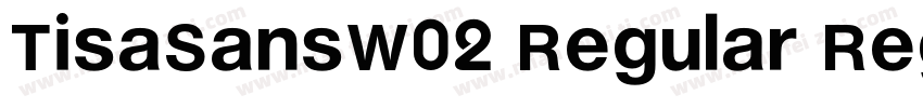 TisaSansW02 Regular Regular字体转换